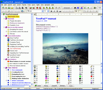 ! TreePad PLUS Screenshot